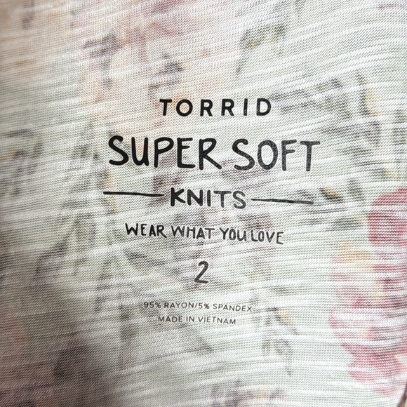 Torrid Super Soft High Neck Babydoll Tank Sz 2 - Picture 7 of 8